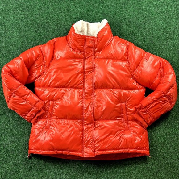 Koolaburra by UGG Women's Orange Sherpa-Trim‎ Puffer Jacket Size XL - Picture 1 of 10